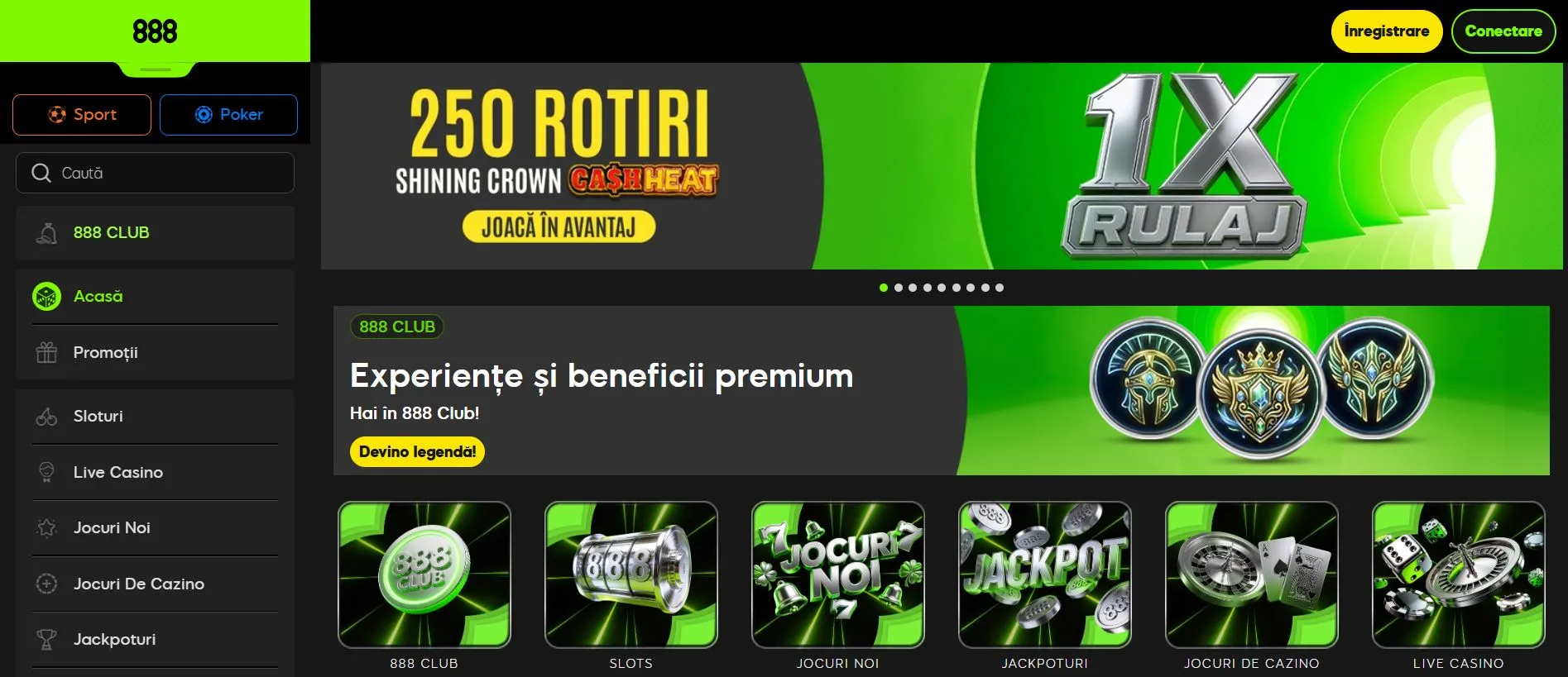 cel mai bun cazino online din România 888 Casino